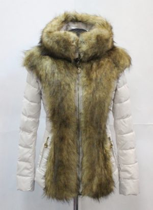 Пуховик SK-4550 Білий + Жилетка