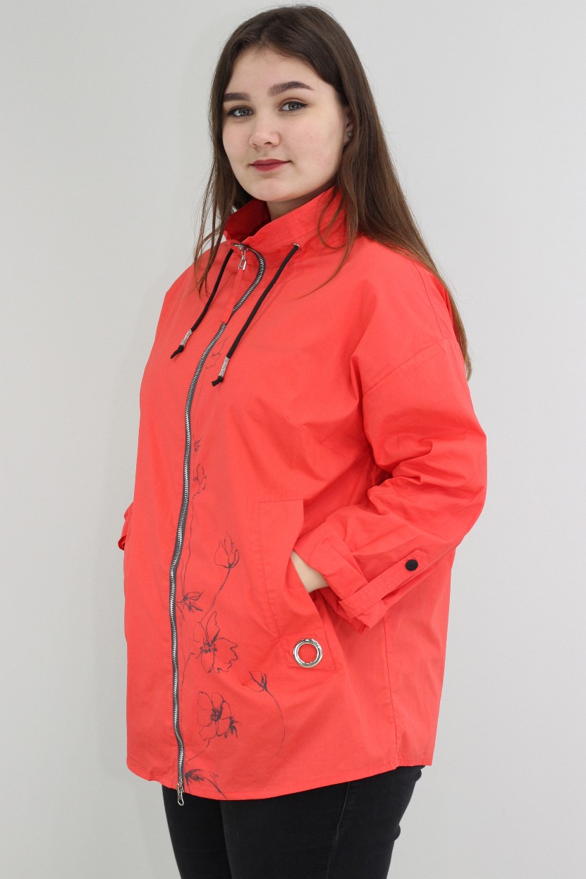 Куртка-Ветровка BF-7979 Корал/Желтый/Фиолет Куртка-Ветровка BF-7979 Корал/Желтый/Фиолет