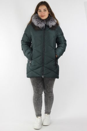Пуховик 7199 А05 Зеленый